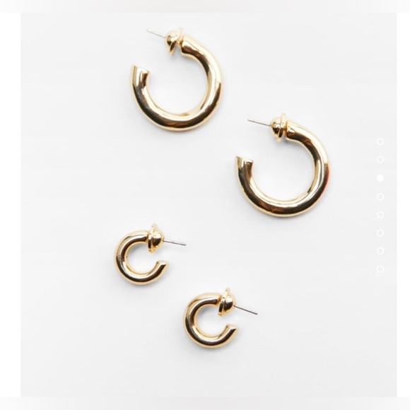NWT Zara pack of hoop earrings ✨✨🔥🔥🔥 - Picture 5 of 9